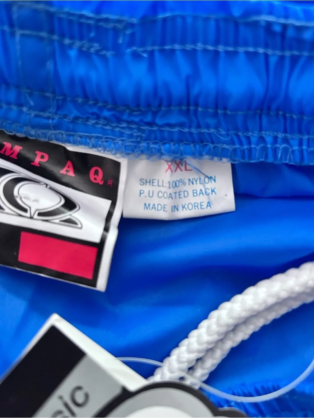 Duke Blue Devils Nylon Athletic Shorts XXL Vintage Y2K Royal Blue Windbreaker
